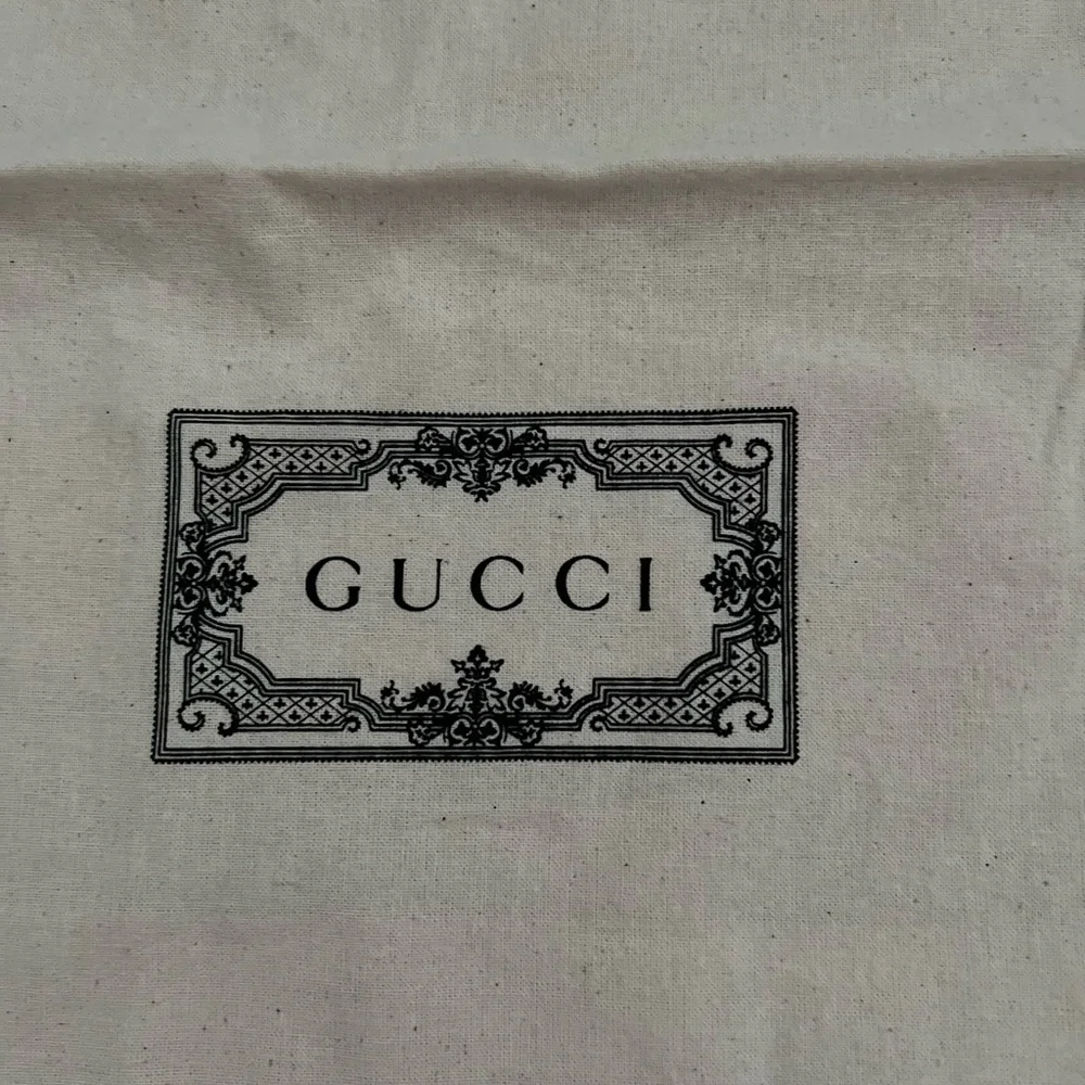 Gucci Cotton Eco Canvas Cotton Reusable Tan Tote Bag Logo Front